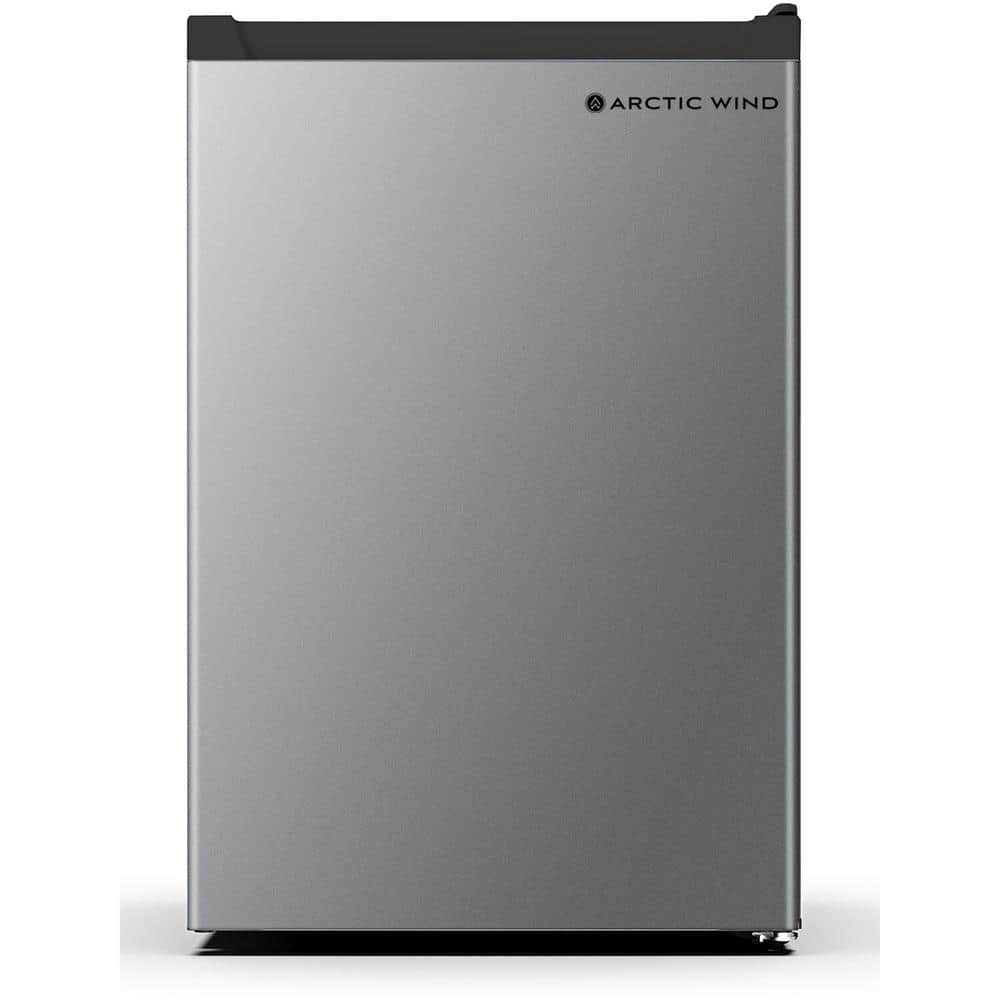 2.6 cu. Ft. Energy Star Compact Mini Refrigerator with Freezer Compartment, 2-Liter Bottle Rack in Silver