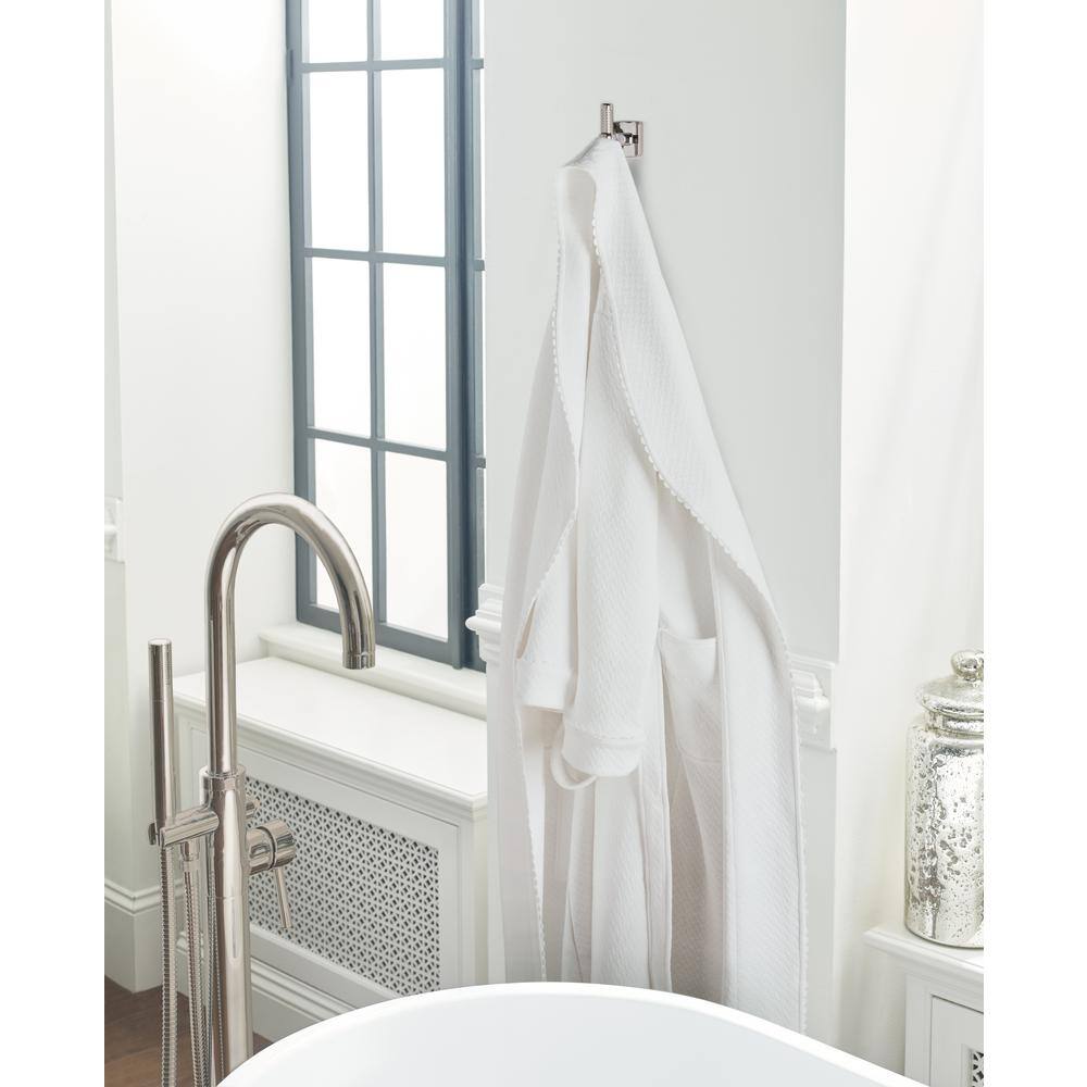 Polished Nickel Single Prong Wall Mounted Robe Hook