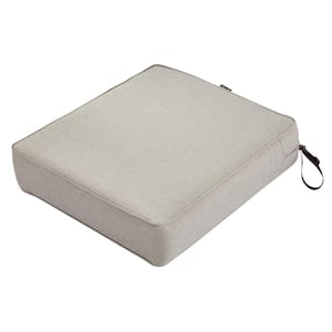 Montlake 23 in. W x 25 in. D x 5 in. Thick Heather Grey Outdoor Lounge Chair Cushion