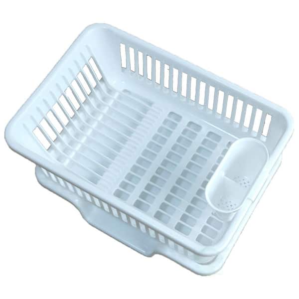 HAFUU Small Dish Drainers for Inside Sink, In Sink Mini Dish Drying Rack  with Drainboard for Kitchen Counter