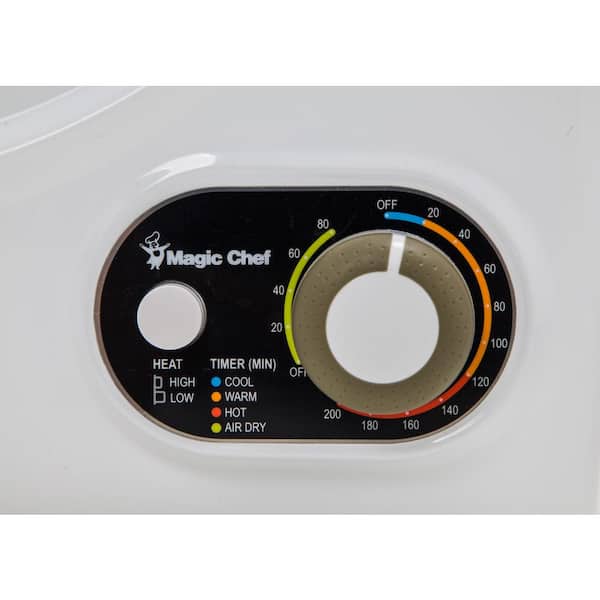 Magic Chef - Compact 1.5 cu. ft. Electric Dryer in White