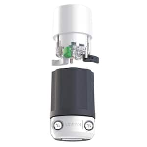 Leviton Black & White Lever Edge 20 Amp 125 Volt Straight Blade