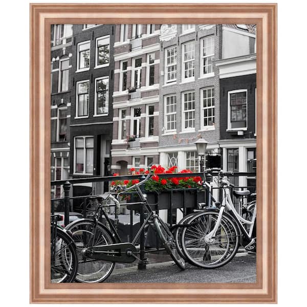 Amanti Art Harmony Rose Gold Wood Picture Frame Opening Size 16 x 20 in.