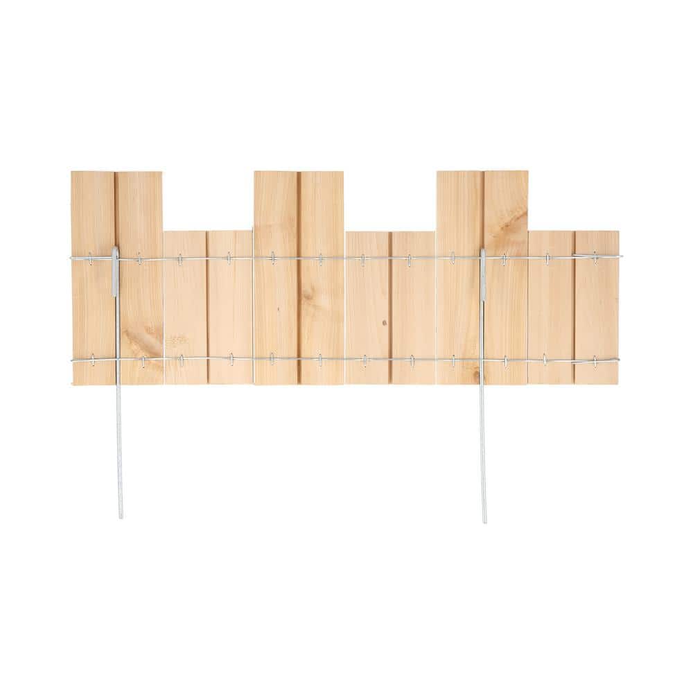 18-inch Natural Cedar Wood Landscape Edging (12-pack)