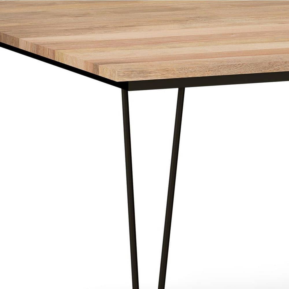 Hunter Square 54" Solid Mango Wood Dining Table in Natural