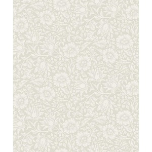 Mallow Floral Vine Off-White Non-Pasted Non Woven Wallpaper