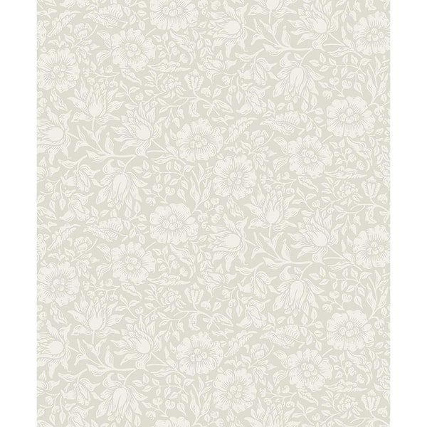 A-Street Prints Mallow Floral Vine Off-White Non-Pasted Non Woven ...