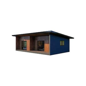 Wave Comfort 1-Bed-1 Bath 411 sq.ft. Steel Frame Home Kit DIY Assembly Office Guest House ADU Vacation Rental Tiny Home