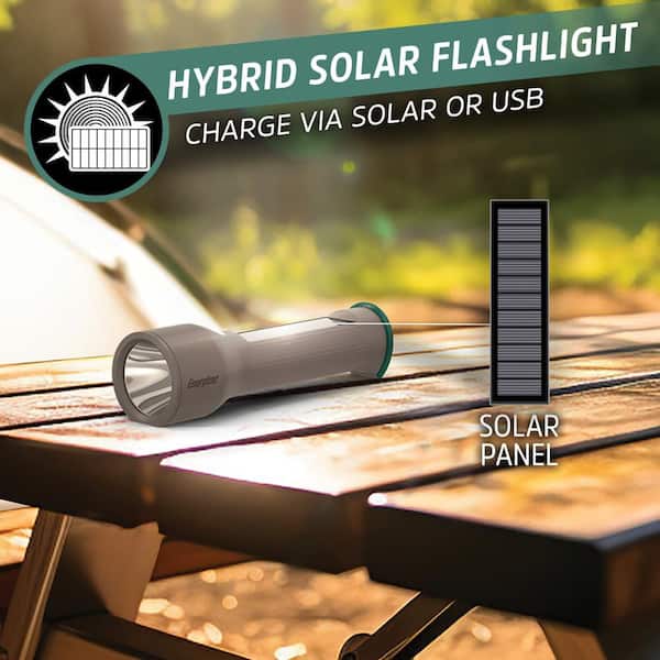 brinkmann solar rechargeable led flashlight Energizer Hybrid Solar Light