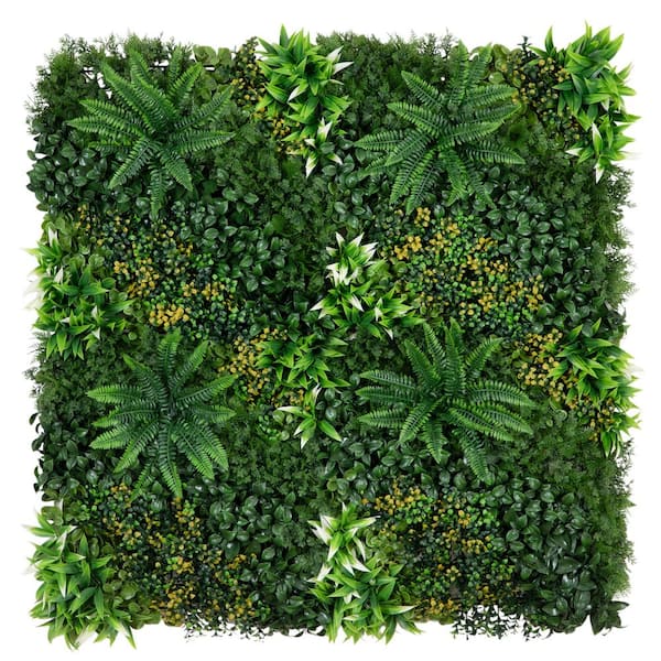 Nearly Natural 40 in. x 40 in. UV Resistant Hawaiian Islands Artificial Living Wall Hedge Panel (Indoor/Outdoor)