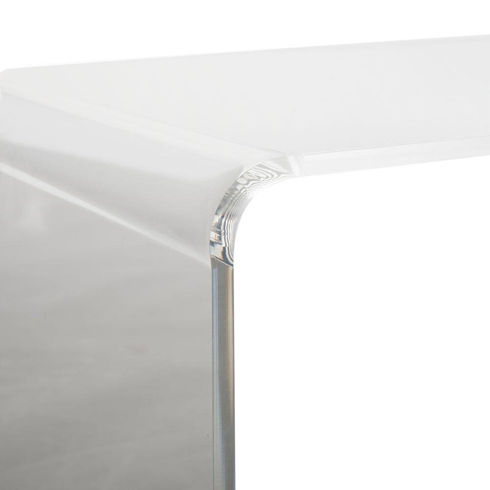 Addis 35'' Clear Acrylic Rectangular Coffee Table