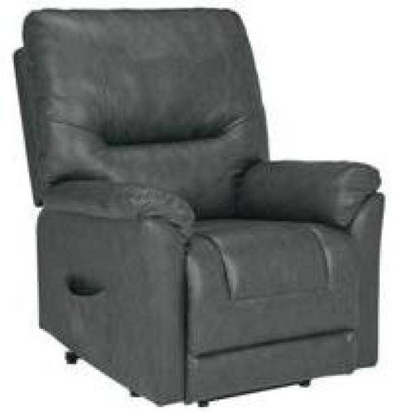 Lane Home Furnishings Lucca Charcoal Faux Leather Power Lift 