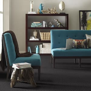 Exquisite - Top Hat - Gray 39.3 oz. Nylon Pattern Installed Carpet