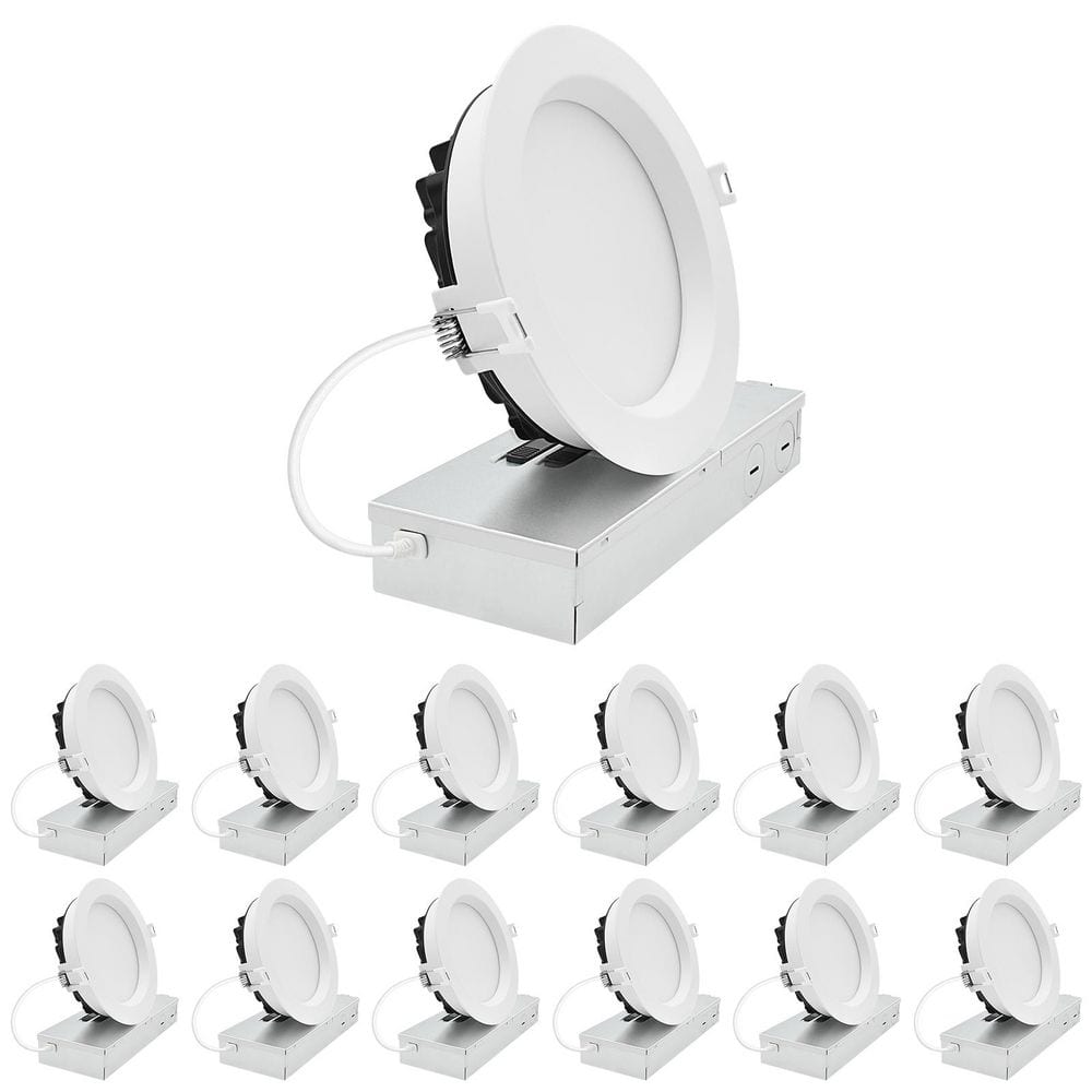 6 In. Integrated LED Recessed Light, Regressed Light, 5CCT, 19W-32W, Up to 3000LM, Dimmable, 277V, 100° Beam ETL 12 Pack price history on PriceWatchPro