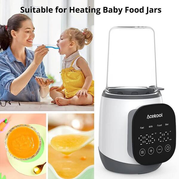 Heating baby food store in bottle warmer