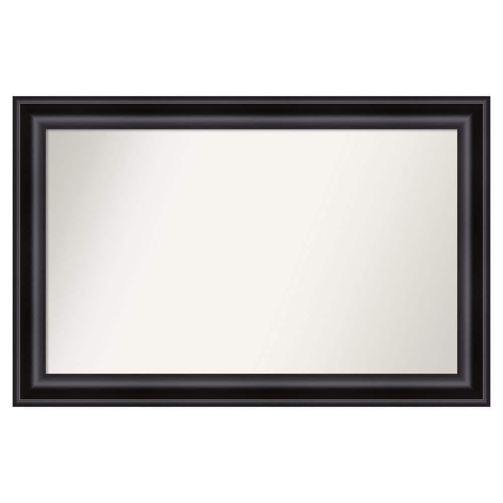 Grand Black 45.75 in. W x 29.75 in. H Custom Non-Beveled Recycled Polystyrene Framed Bathroom Vanity Wall Mirror price history on PriceWatchPro