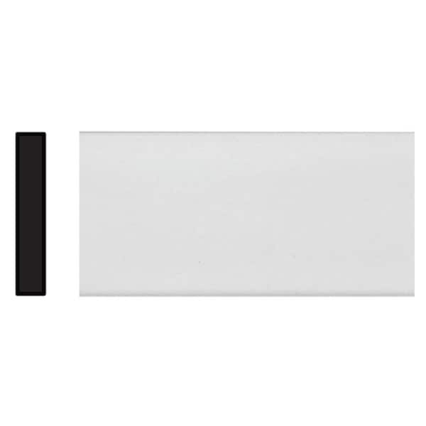 TRIMFINITY 5/32 in. x 1-1/8 in. x 96 in. Polystyrene White Lattice Moulding