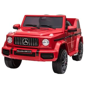 12-Volt Electric Car Kids Ride on Car with Remote Control Licensed Mercedes Benz AMG G63 Battery Powered Vehicle ,Red