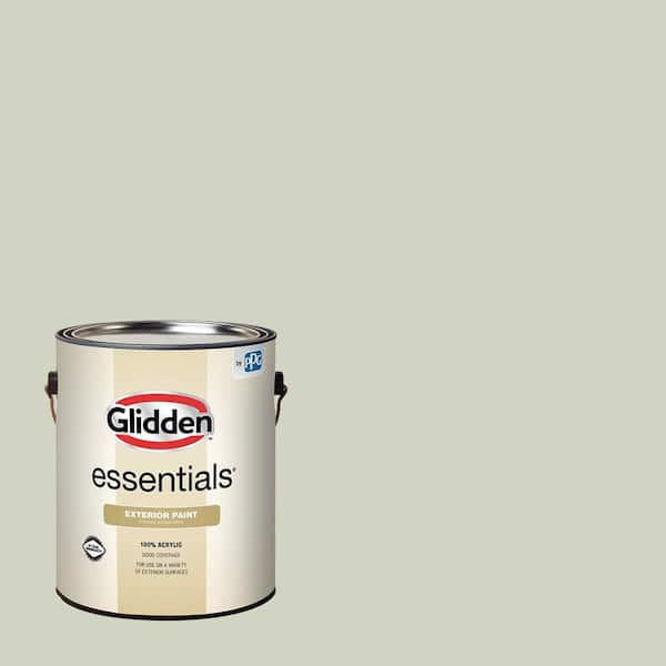 Glidden Essentials 1 gal. PPG1125-2 White Sage Satin Exterior Paint
