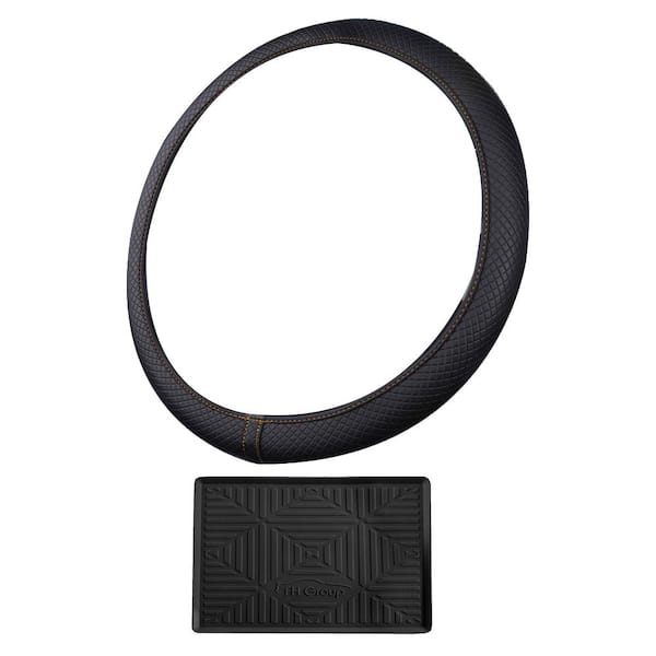 FH Group Ultra Comfort Flexible Leatherette Steering Wheel Cover
