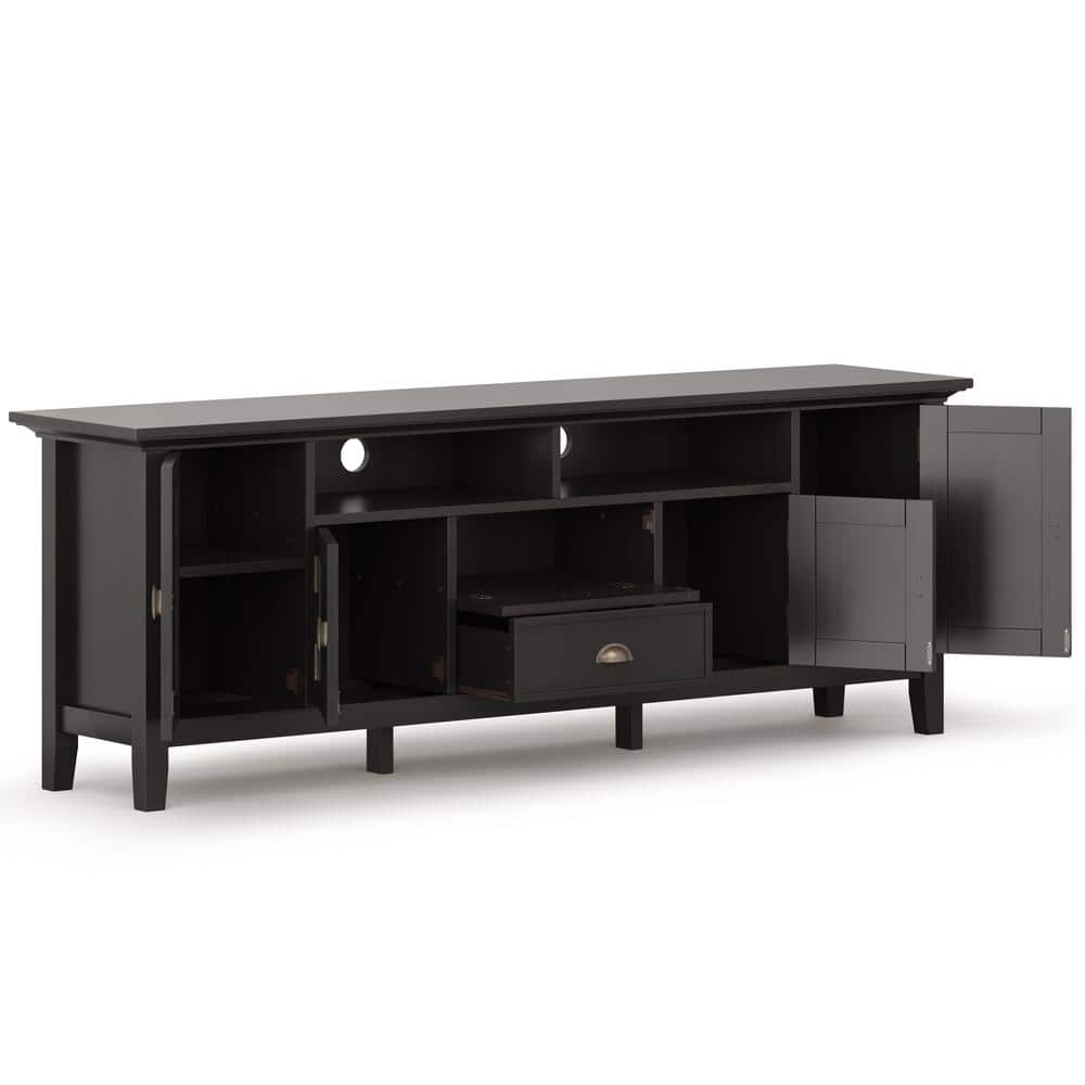 Redmond Hickory Brown Solid Wood 72" Extra Wide TV Media Stand
