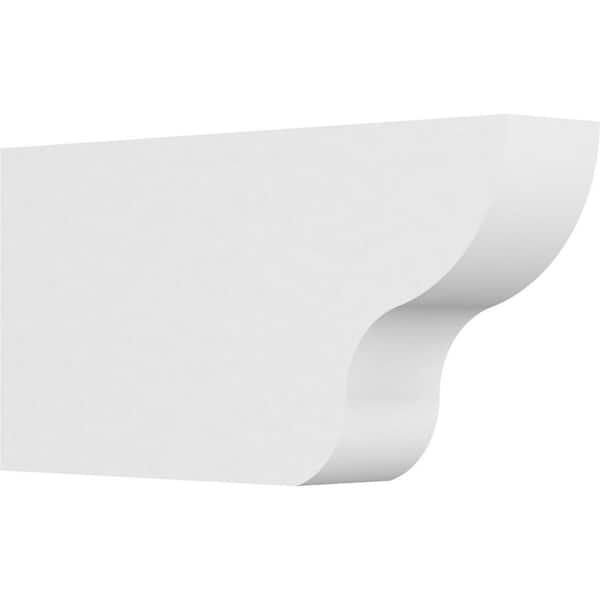 Ekena Millwork 4 in. x 10 in. x 20 in. Standard Greensboro Architectural Grade PVC Rafter Tail Brace