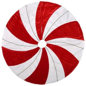 52 in. General Store Peppermint Christmas Tree Skirt