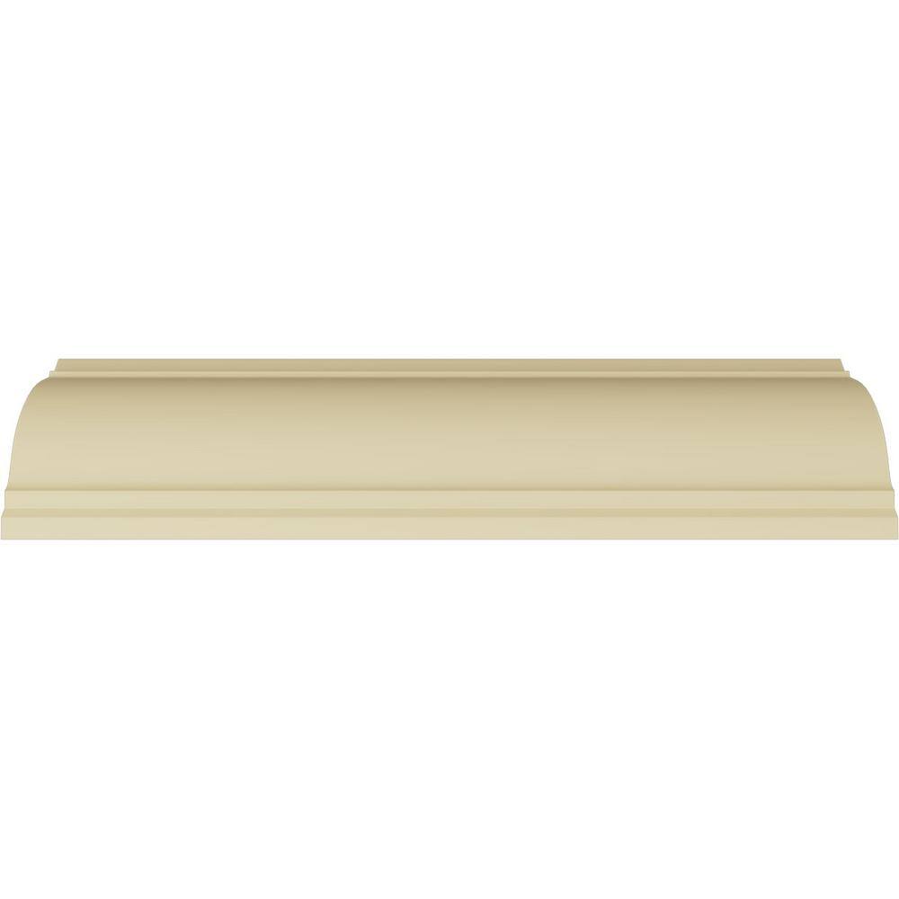 Primed White Polyurethane Geometric Crown Moulding Sample