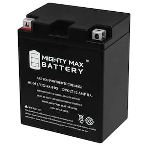 12-Volt 12 Ah 210 CCA High Performance Rechargeable Sealed Lead Acid (SLA) AGM Powersport Battery
