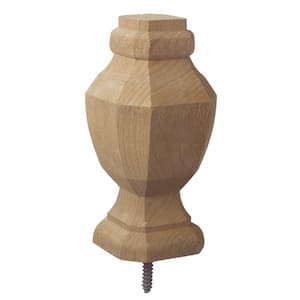 2.75 in. x 6.75 in. Pressure-Treated Wood Octagon Finial (6-Pack)