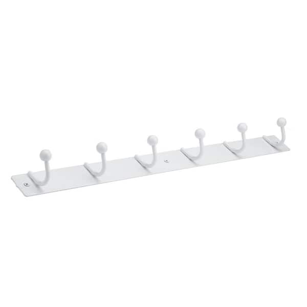 Nystrom 19-5/8 in. (500 mm) White Utility Hook Rack 16901BAG - The Home  Depot
