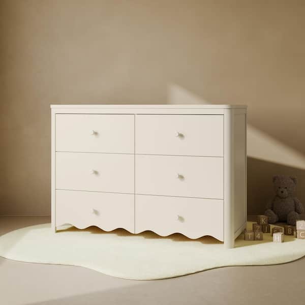 Storkcraft Casablanca Frosted Oat Drawer Wide Dresser