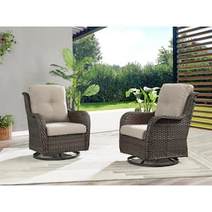 outdoor rocking swivel chair set