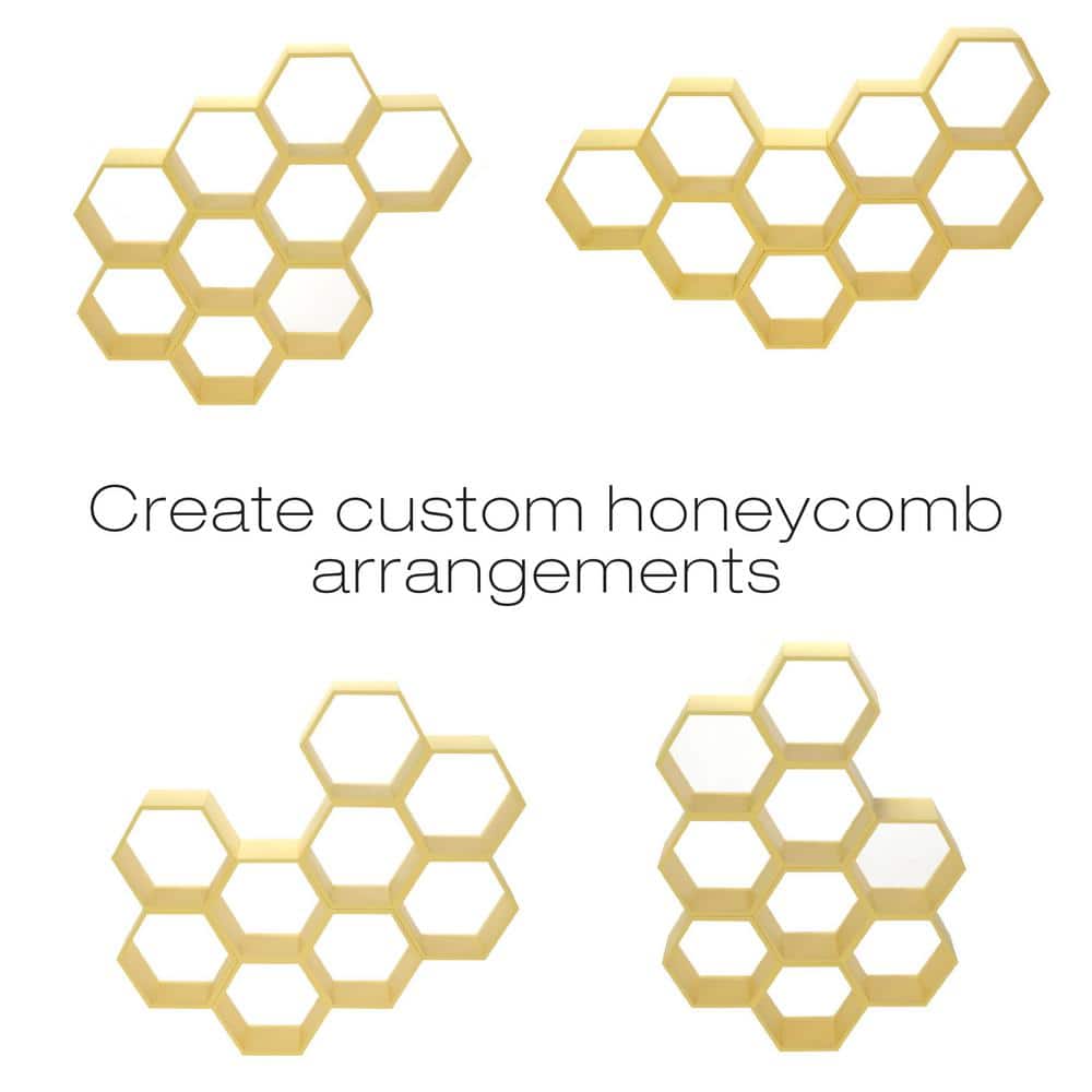 Yellow Honeycomb Wall Mounted Toilet Paper Holder