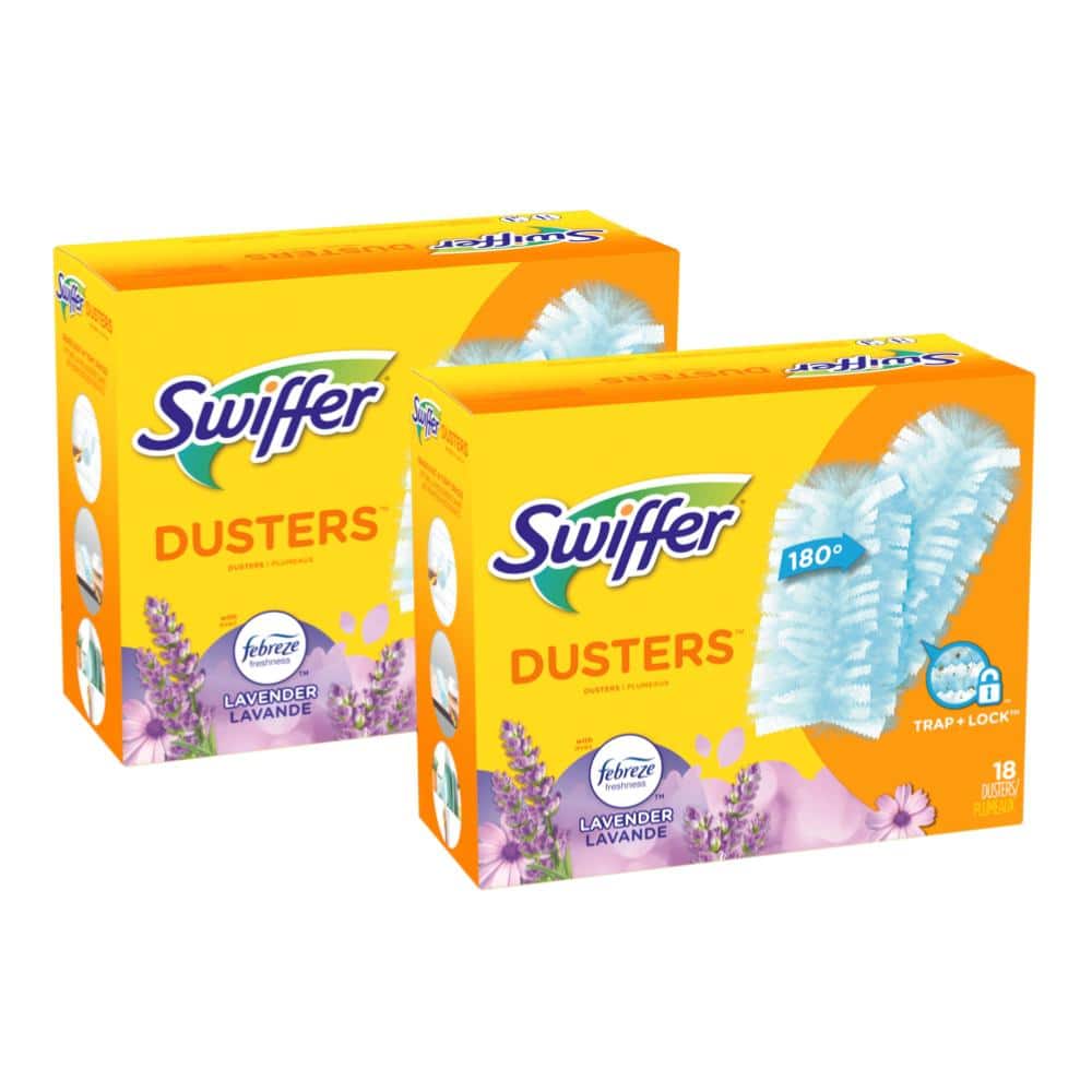 Swiffer 180 Duster Multi-Surface Refills with Febreze Lavender Vanilla and Comfort Scent (18-Count) -  079168938777