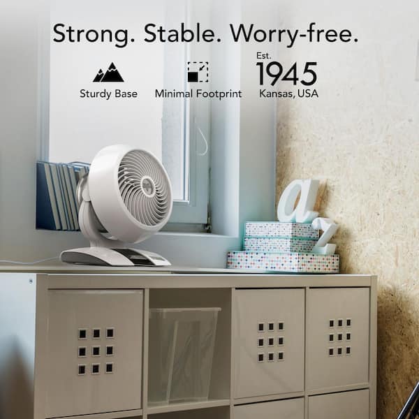 Vornado 5303DC 7.61 in. Variable Fan Speed Desk Fan in White with