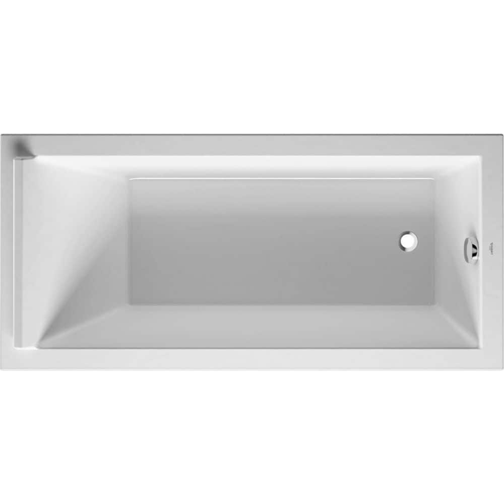 EAN 4021534894916 product image for Starck 66.88 in. Acrylic Rectangular Drop-in Bathtub in White | upcitemdb.com