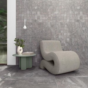 Sereno Pearl Gray 11.81 in. x 11.81 in. Matte Porcelain Mosaic Floor and Wall Tile (0.96 sq. ft./Each)