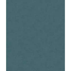 Flora Collection Turquoise Plain Linen Effect Shimmer Finish Non-Pasted Vinyl on Non-Woven Wallpaper Roll