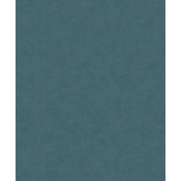 Unbranded Flora Collection Turquoise Plain Linen Effect Shimmer Finish Non-Pasted Vinyl on Non-Woven Wallpaper Sample