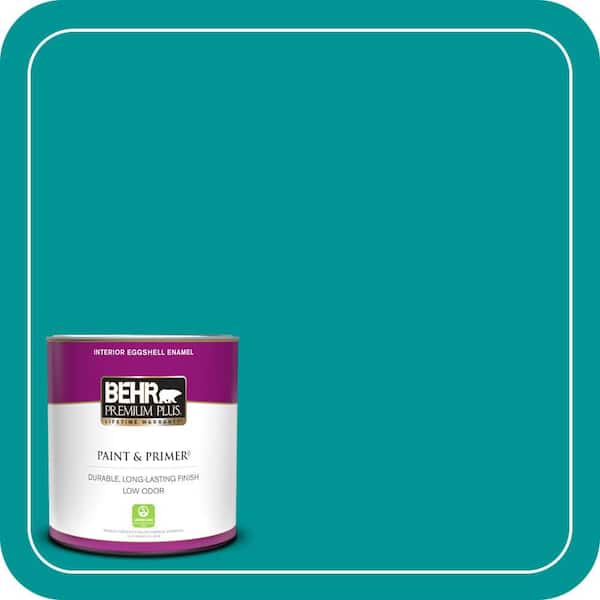 BEHR PREMIUM PLUS 1 qt. #P460-6 Paradise Landscape Eggshell Enamel Low Odor Interior Paint & Primer
