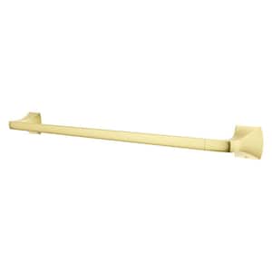 Bruxie 24 in. Wall Mounted Single Towel Bar in Brushed Gold