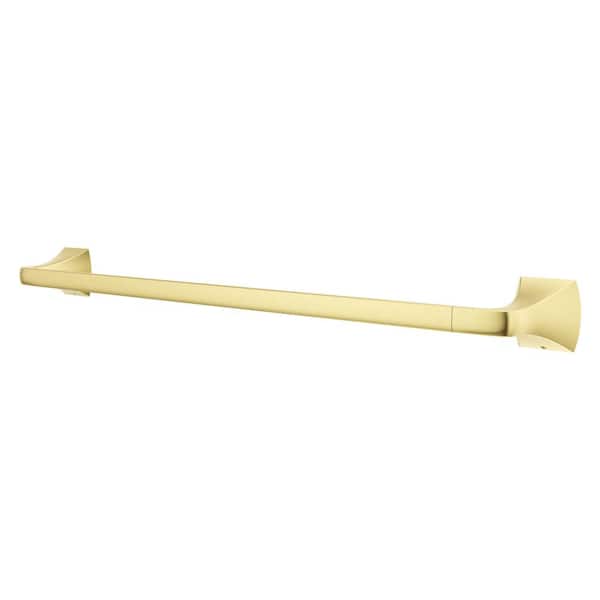 Pfister Bruxie 24 in. Wall Mounted Single Towel Bar in Brushed Gold