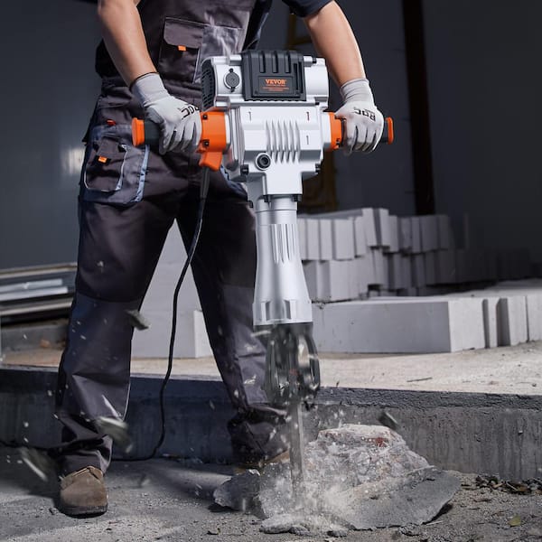 Demolition Jack Hammer, 29.13 x 22.64 in. 2100W 1650 BPM Industrial-Grade Jack Hammer Concrete Breaker