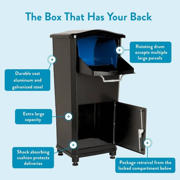 Architectural Mailboxes Elephantrunk Black, Extra Large, Aluminum