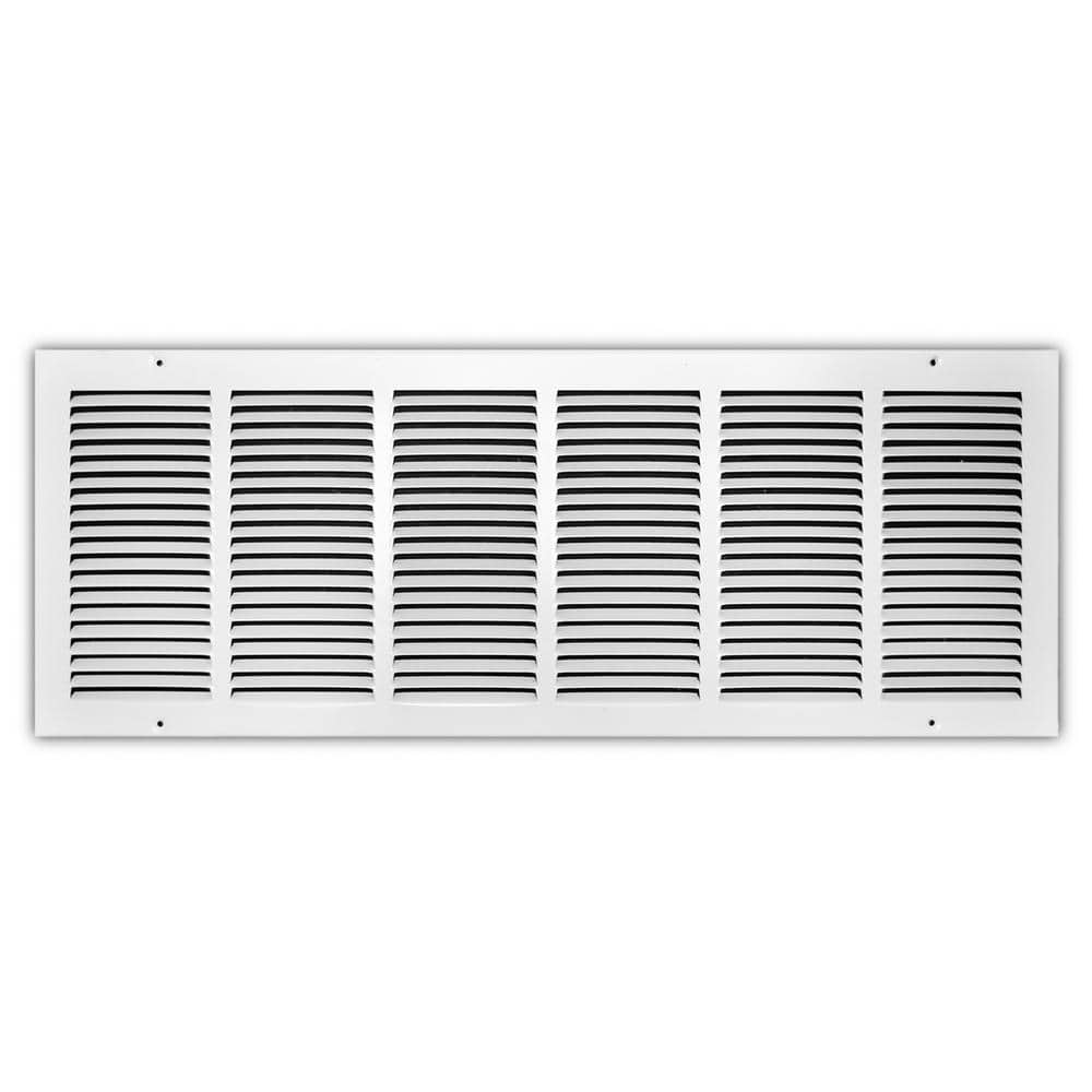 Easy Air Flow Flat Stamped Face White 32" x 10" RETURN FILTER GRILLE 