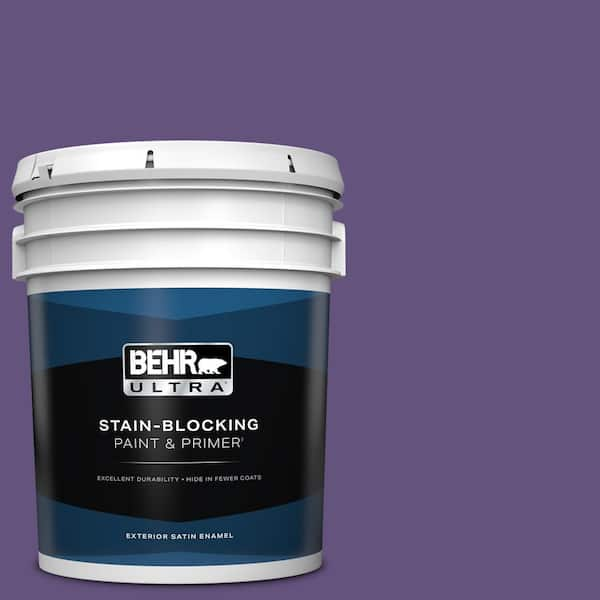 BEHR ULTRA 5 gal. #S-G-650 Berry Syrup Satin Enamel Exterior Paint & Primer