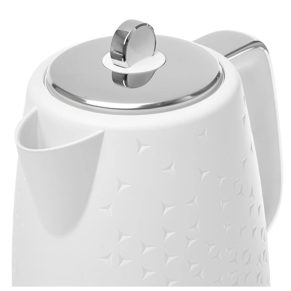 Haden Starbeck 1.7L White and Chrome Electric Tea Kettle