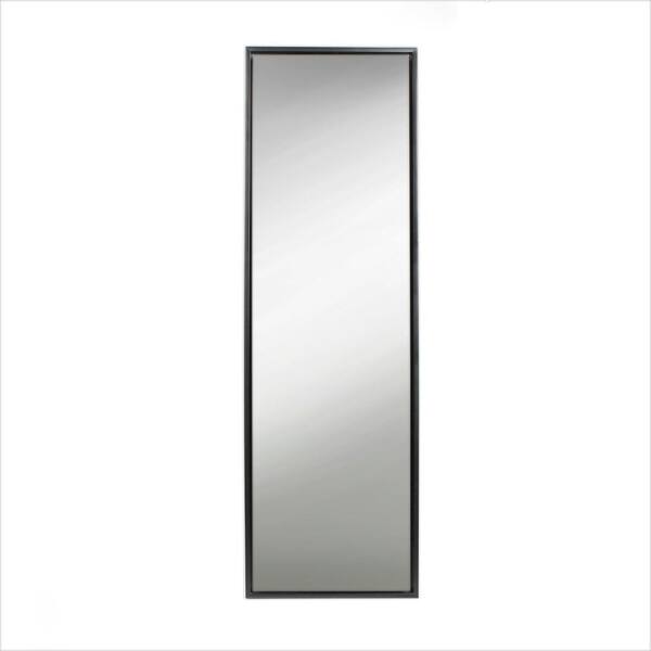 Kate and Laurel Large Black Composite Modern Mirror (58 in. H X 17.83 in. W)