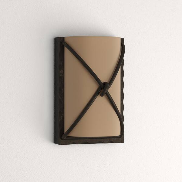 Minka Lavery Aspen 1-Light Bronze Sconce 1974-1-138 - The Home Depot